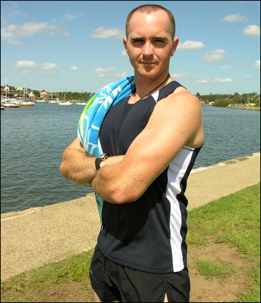personal trainer mark bennett working out